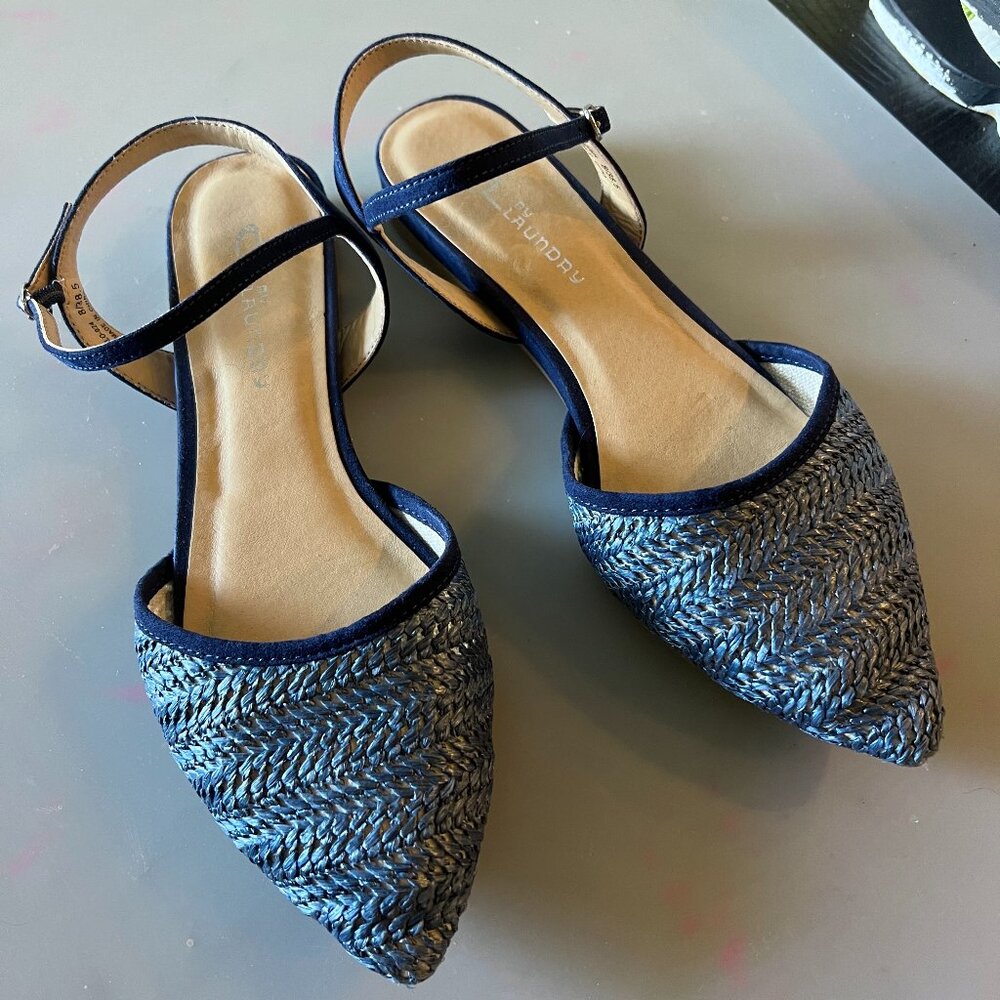 Chinese Laundry women's Hippie Ballet Flat Closed Toe Open Heel Size 8